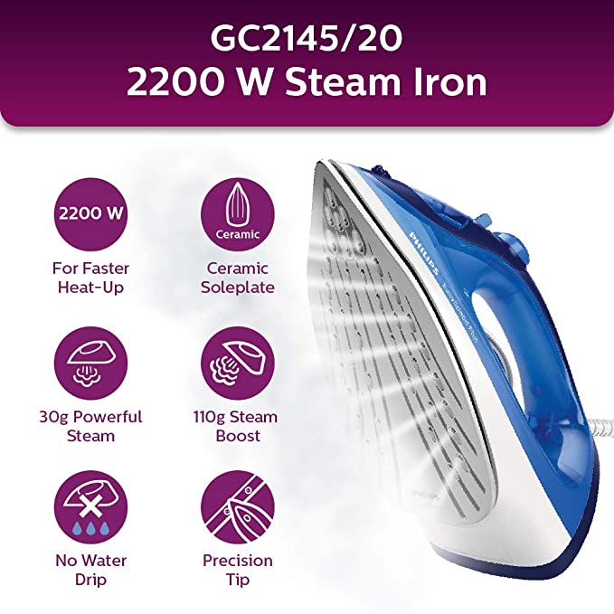 Philips GC2145/20 Easy Speed Plus Steam Iron