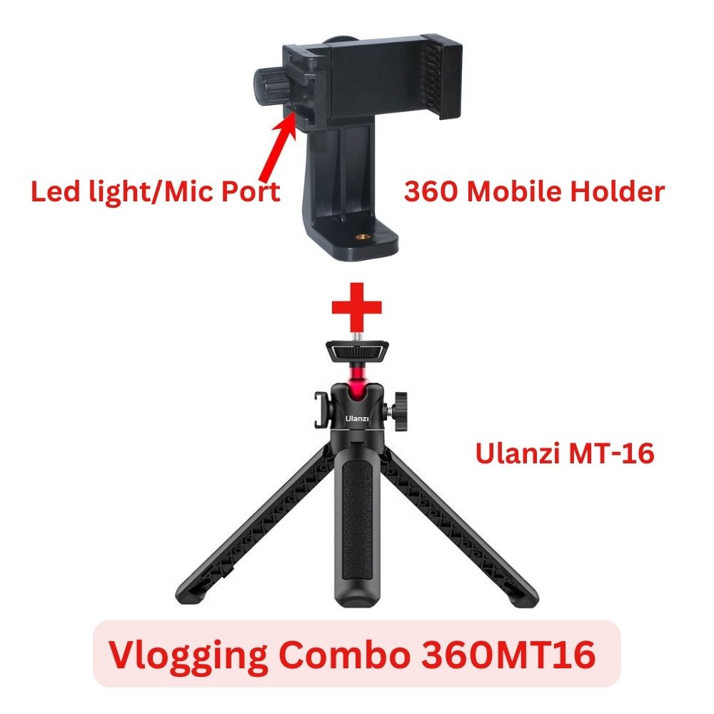 Ulanzi MT-16 Vlog Tripod, Camera Holder & Selfie Stick