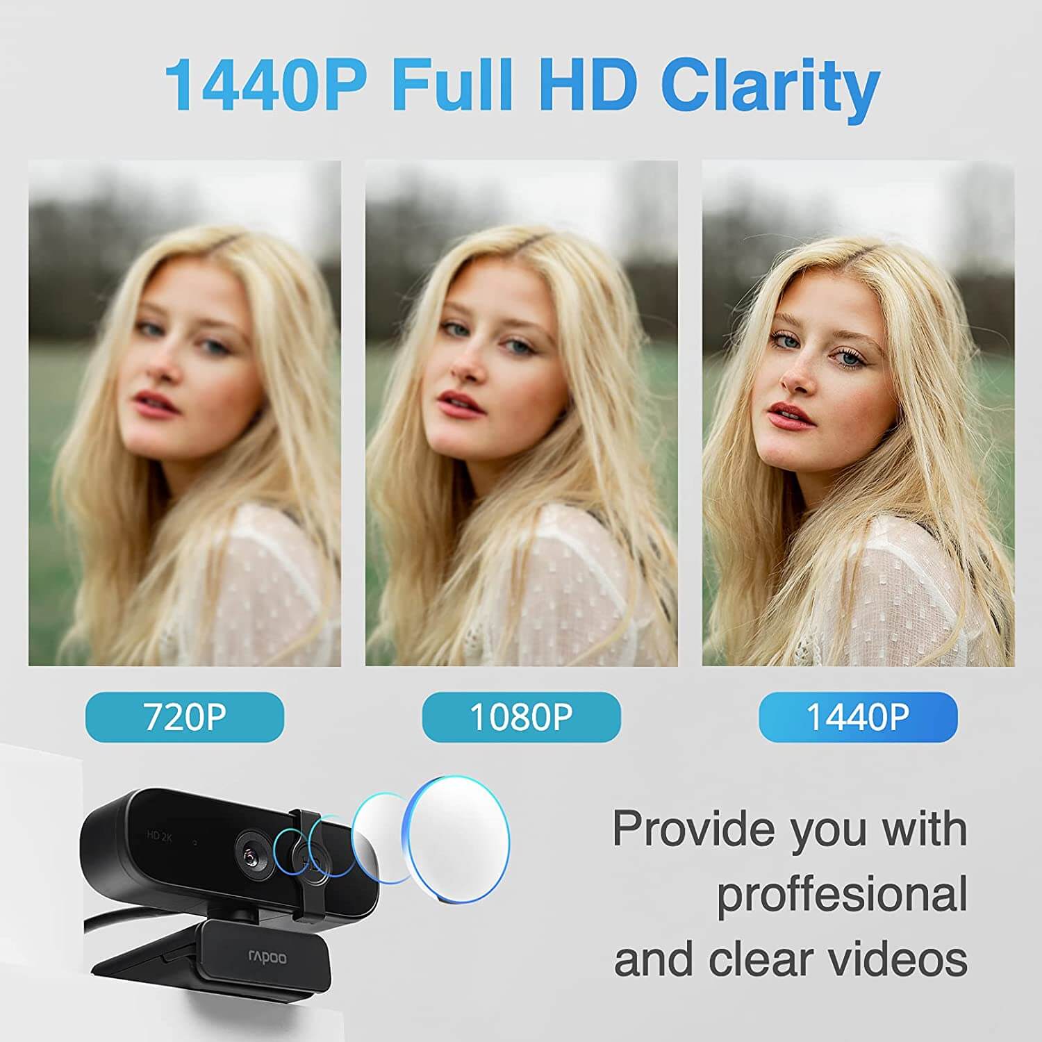 RAPOO C280 Full HD 2K USB Webcam