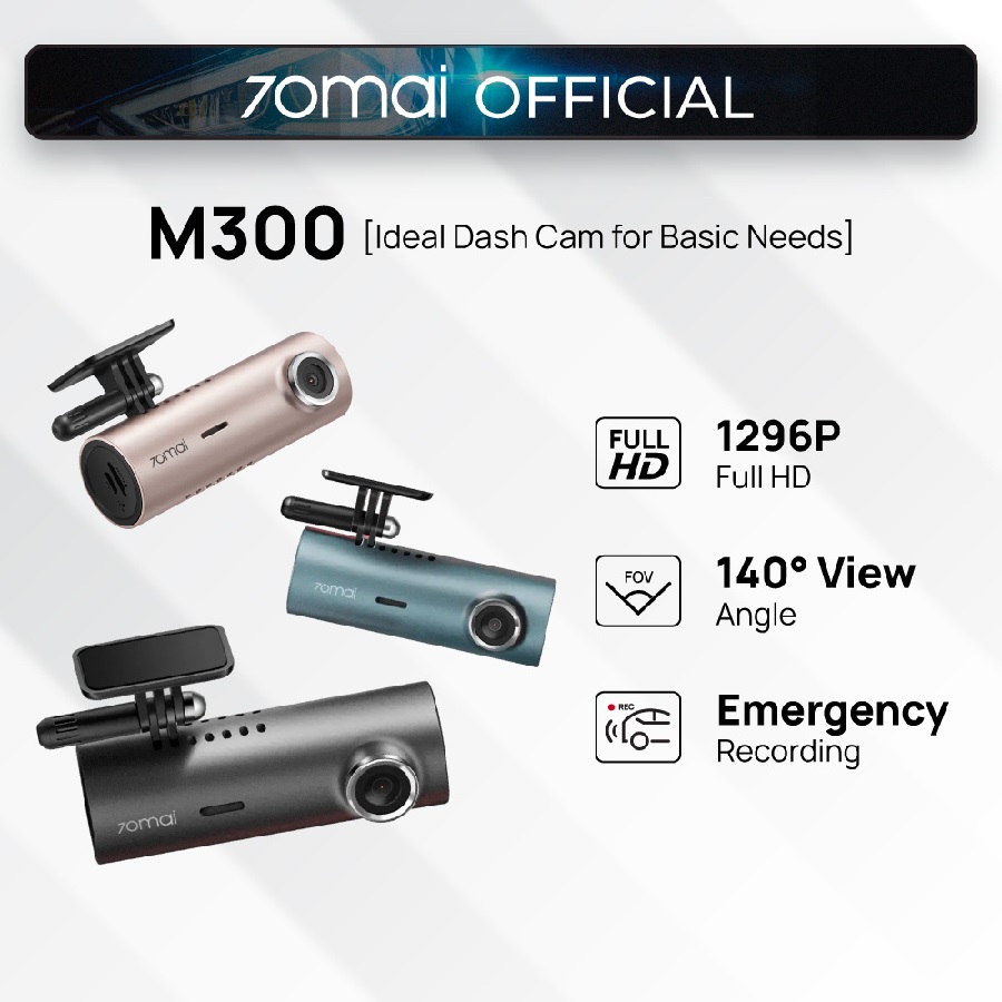 70Mai M300 Dash Cam 1296P Basic Dash Cam (Global version)