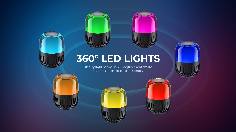 SK889BT Multi-color Ambient Light Bluetooth Speaker